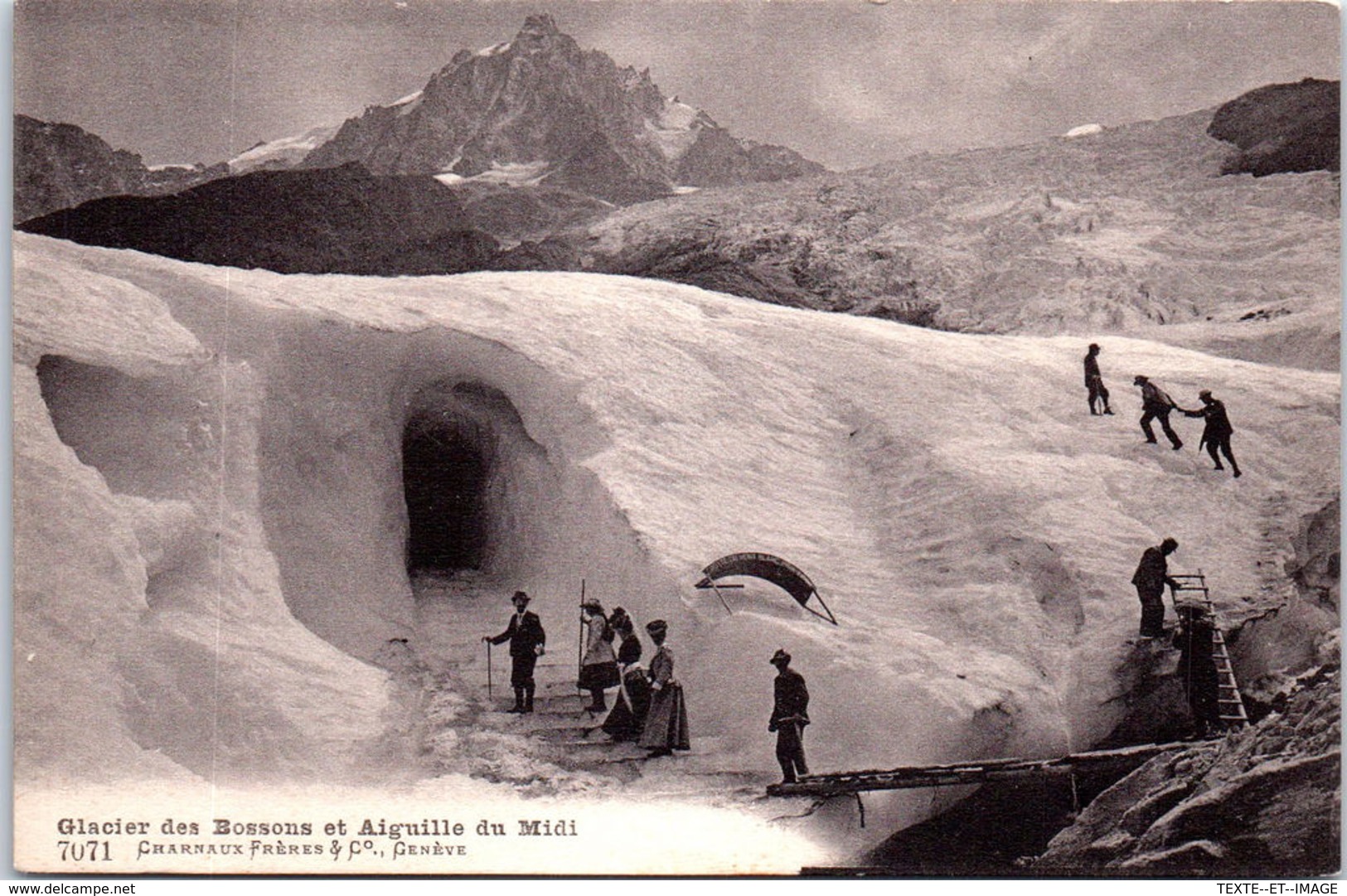 74 GLACIER DES BOSSONS - Et Aiguille Du Midi - Autres & Non Classés