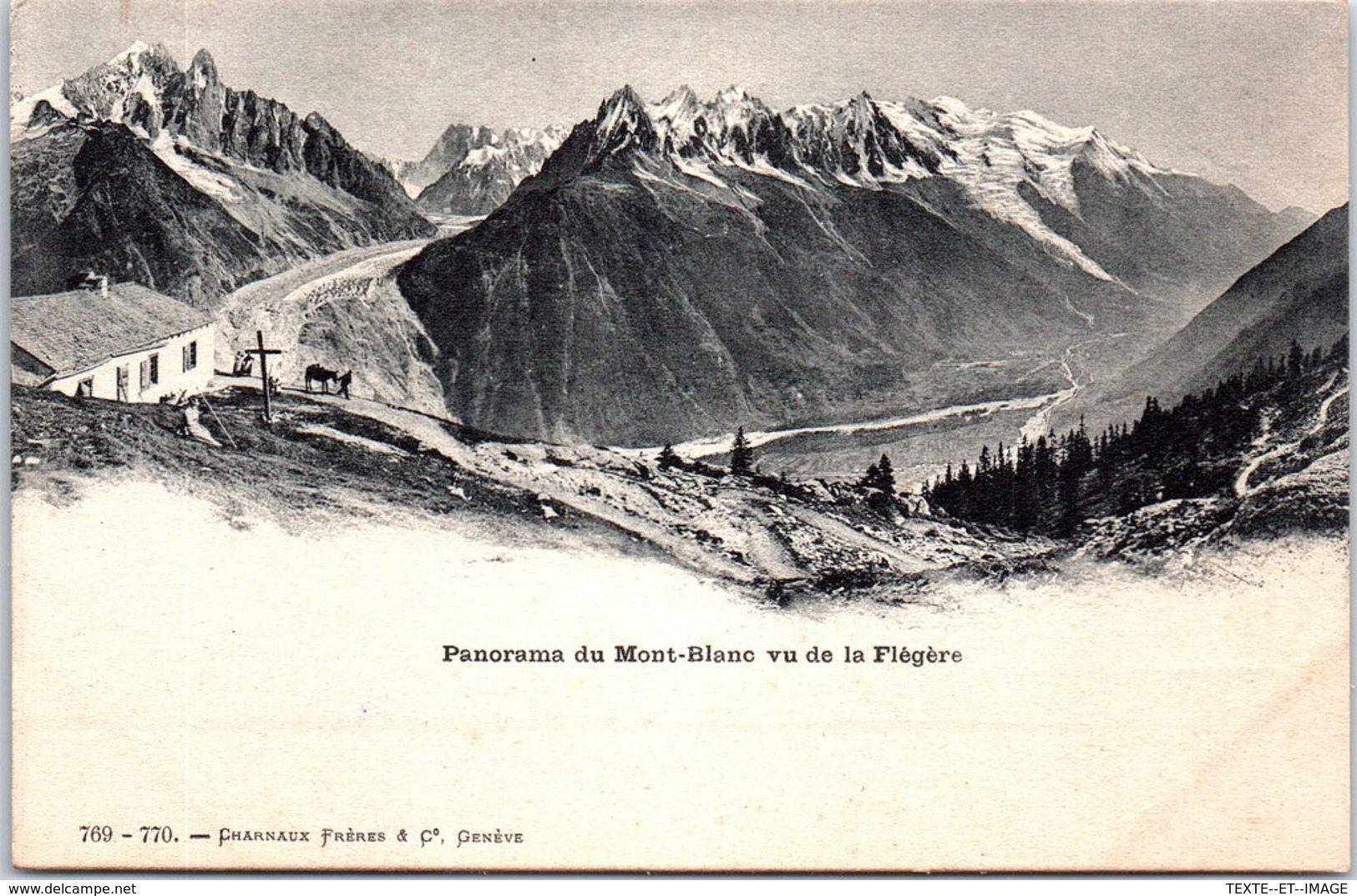 74 MONT BLANC - Panorama Vu De La Flégère - Chamonix-Mont-Blanc