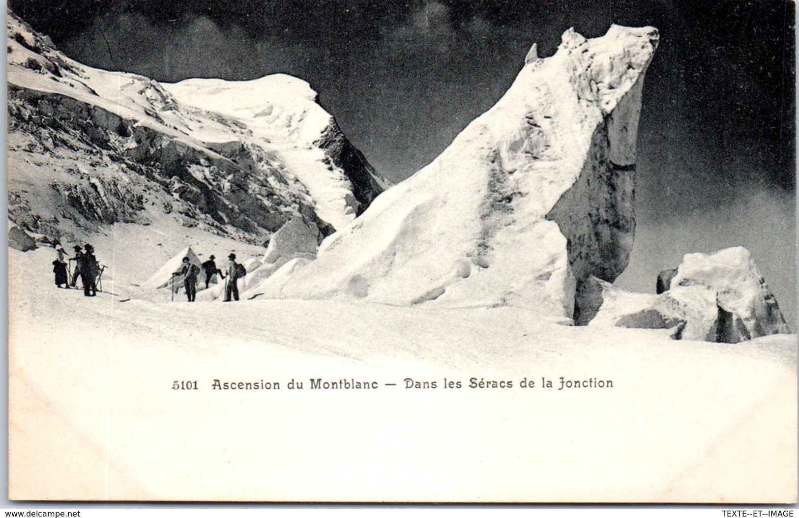 74 MONT BLANC - L'ascension, Dans Les Séracs De La Jonction - Chamonix-Mont-Blanc