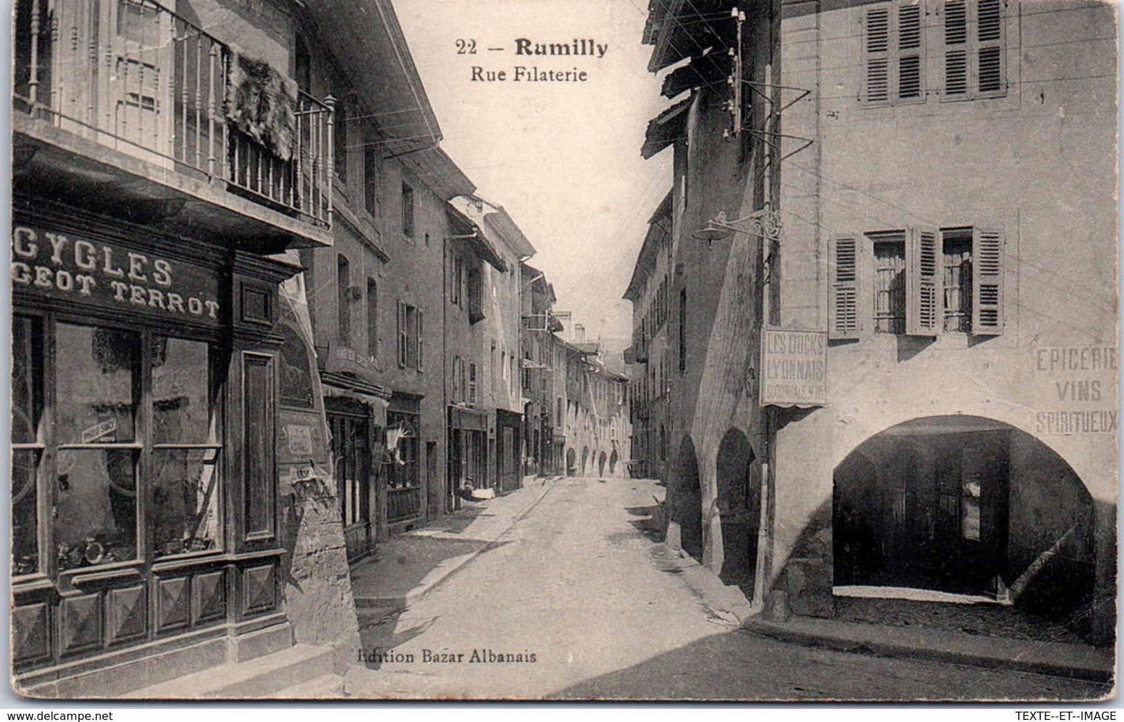 74 RUMILLY - Rue Filaterie - Rumilly