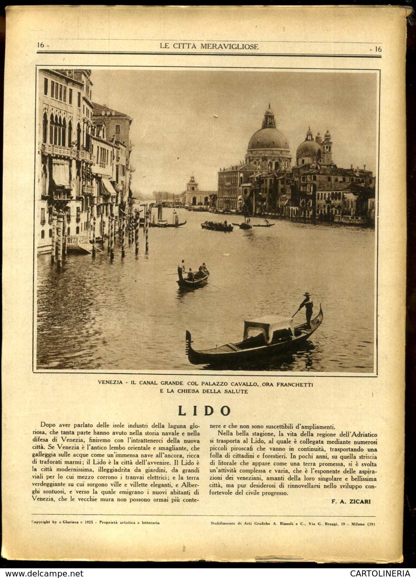 Le Città Meravigliose Venezia - Ante 1900