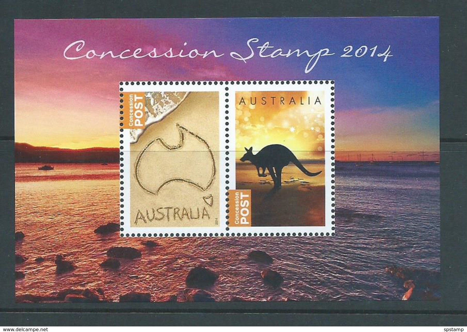 Australia 2014 Undenominated Concession Stamps Miniature Sheet Of 2 MNH - Mint Stamps