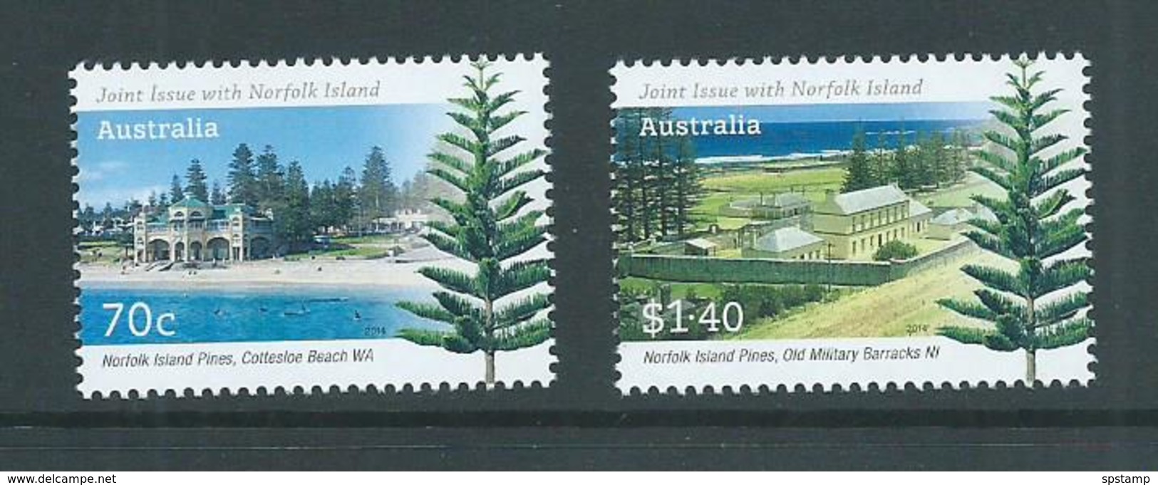 Australia 2014 Norfolk Island Joint Issue Set Of 2 MNH - Mint Stamps