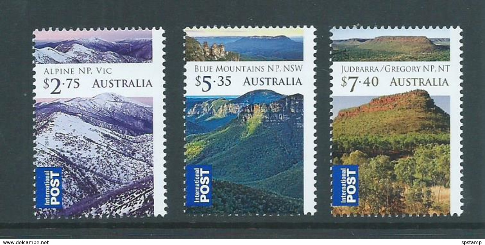 Australia 2014 National Parks International Postage Set Of 3 MNH - Mint Stamps