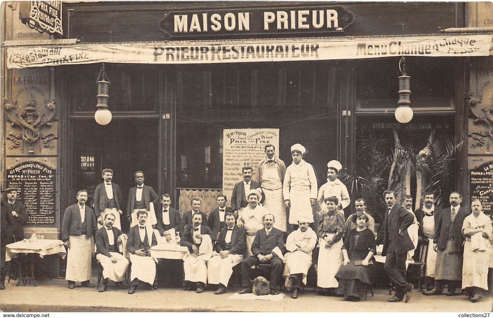 CARTE-PHOTO- RESTAURANT MAISON PRIEUR  - A SITUER - Restaurants
