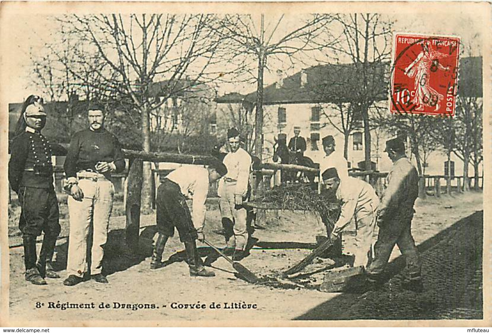 54* LUNEVILLE       8eme Dragons- Litiere  MA87,0080 - Luneville