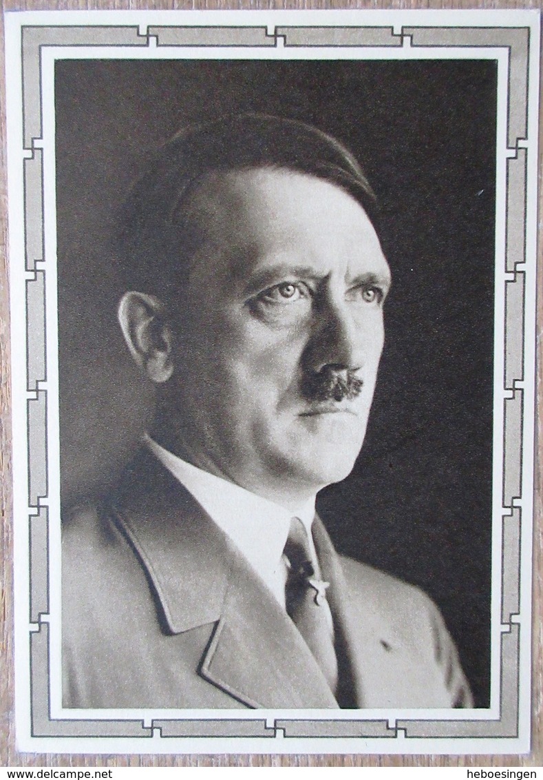 DR 1 Ganzsache 6 + 19 Pfg. Hitler Vorderseitig Bild Adolf Hitler Portrait - Sonstige & Ohne Zuordnung