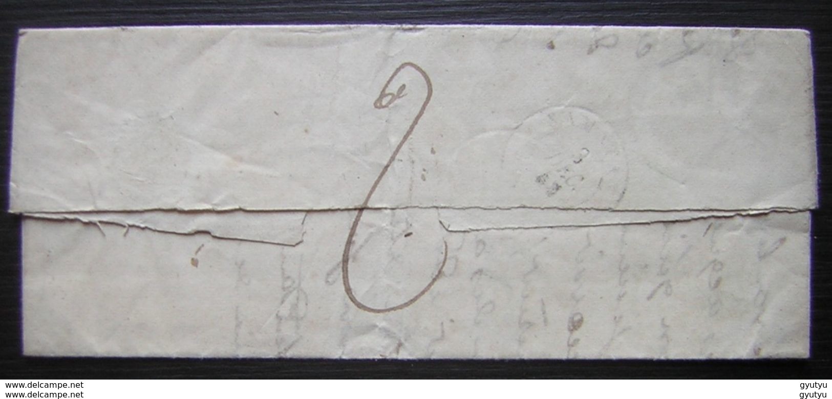 1848 Seissan (gers) Marque 31/ Seissan (cursive) Et Càd De Auch Indice 14 Sur Lettre Pour Polastron ! - 1801-1848: Precursors XIX