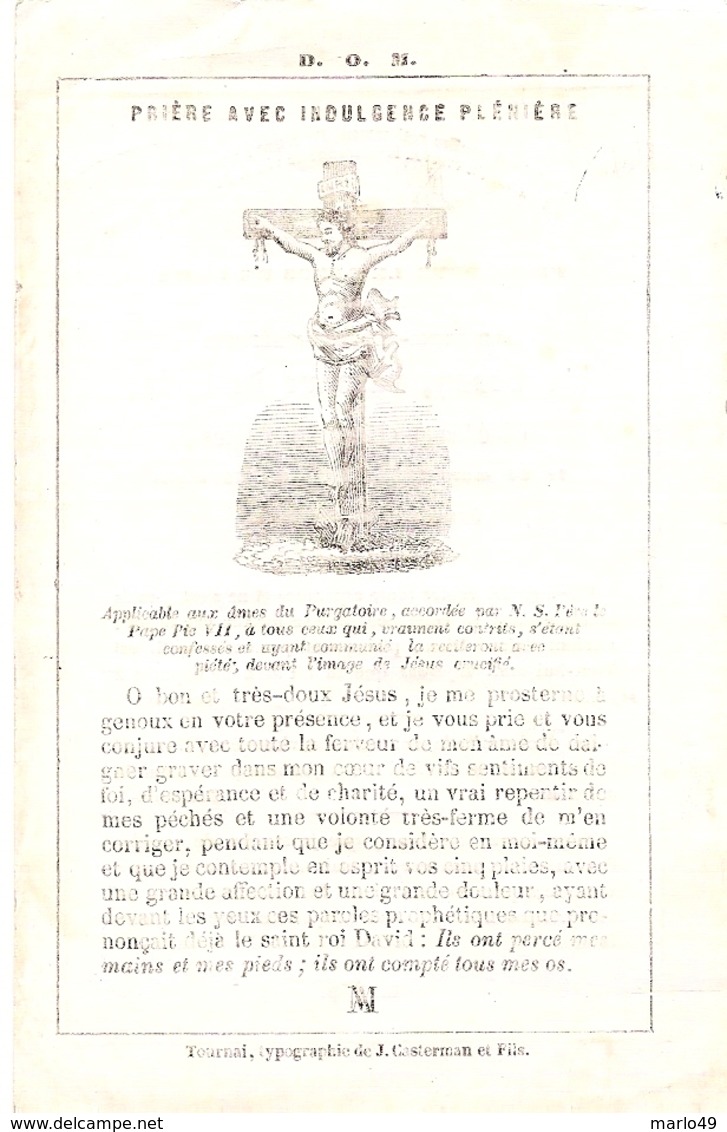 DP. ALBERTINE DE FOSSY, BARONNE DE VILLE + AU CHATEAU D'OBIGIES 1853 - 65 ANS - Godsdienst & Esoterisme