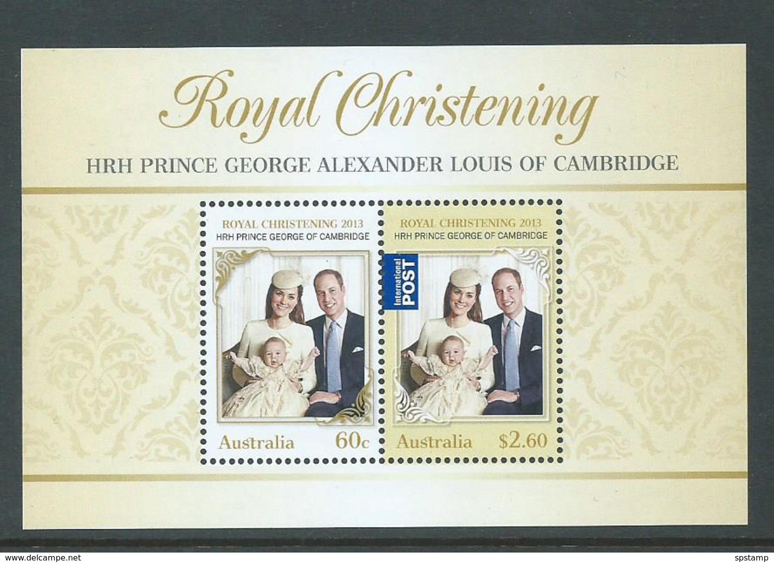 Australia 2014 Prince George Royal Christening Miniature Sheet MNH - Neufs