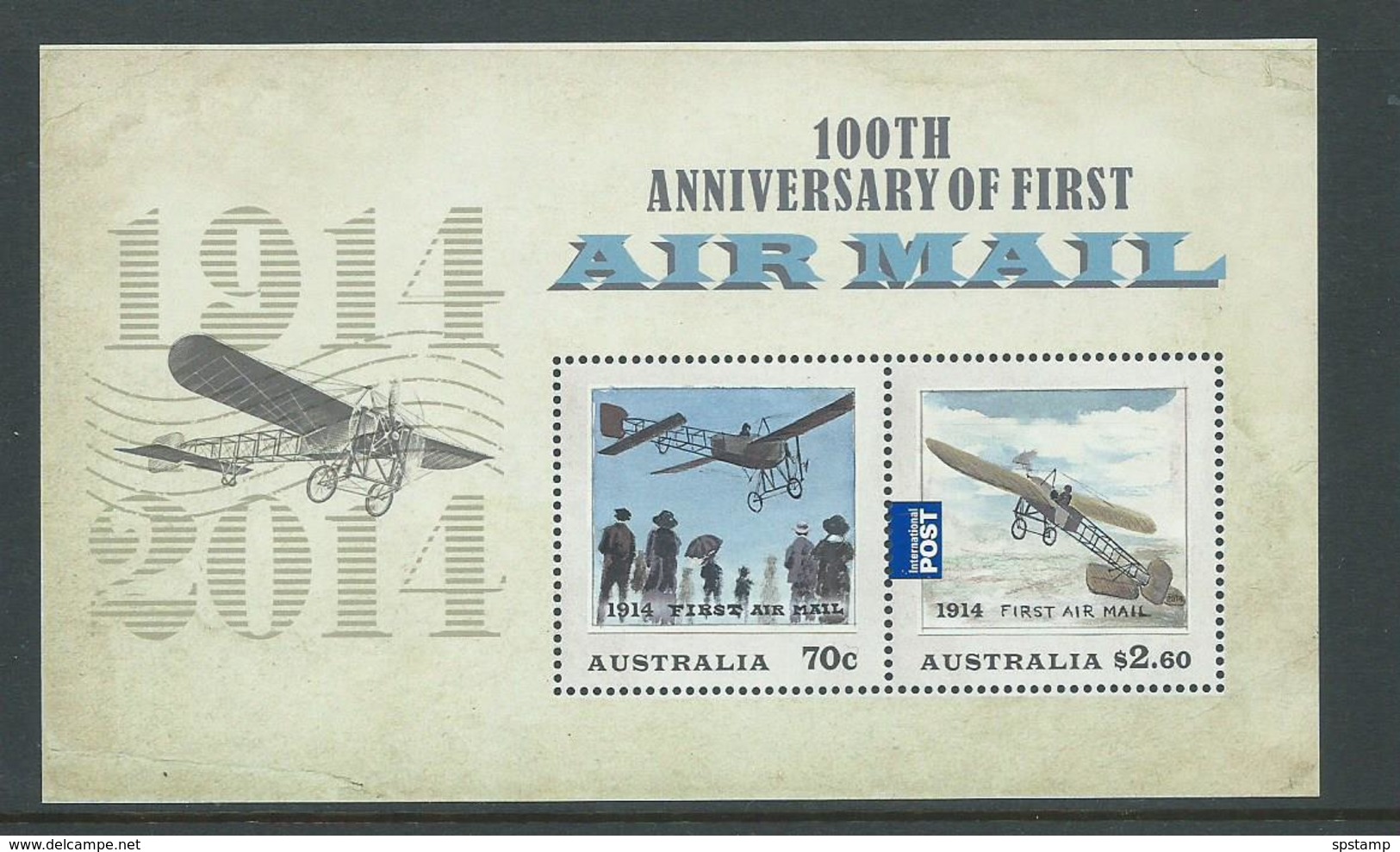 Australia 2014 Airmail Anniversary Miniature Sheet MNH - Mint Stamps