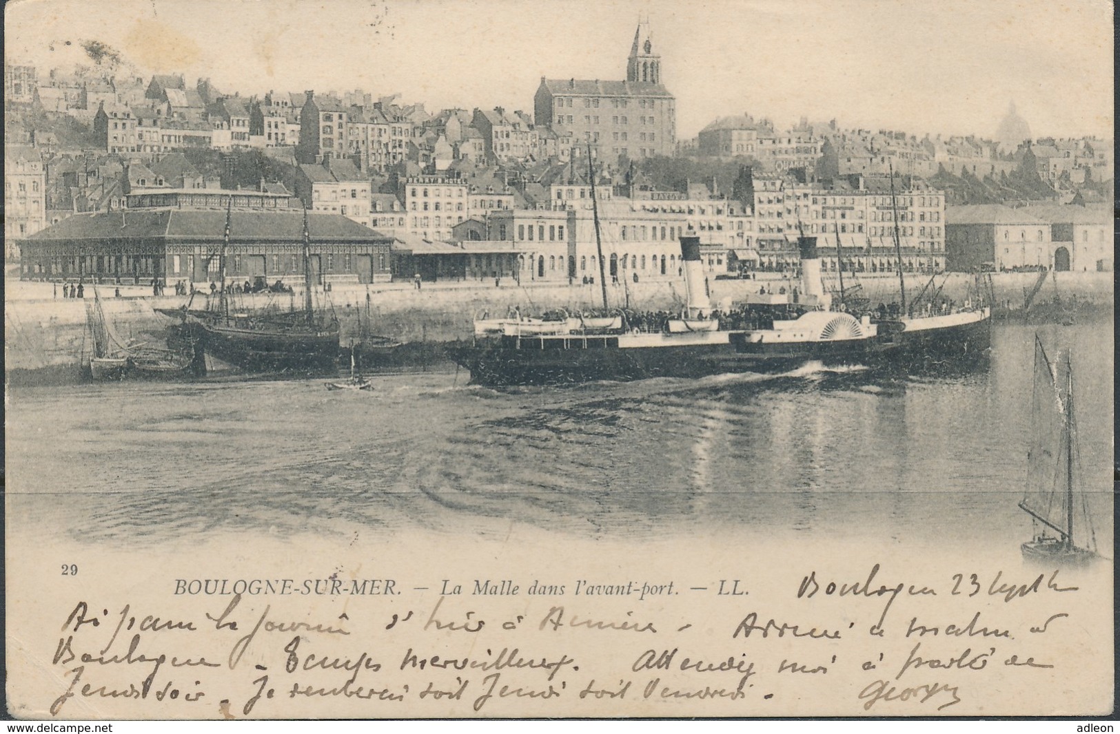 BOULOGNE-SUR-MER - La Malle Dans L'avant-port - Boulogne Sur Mer