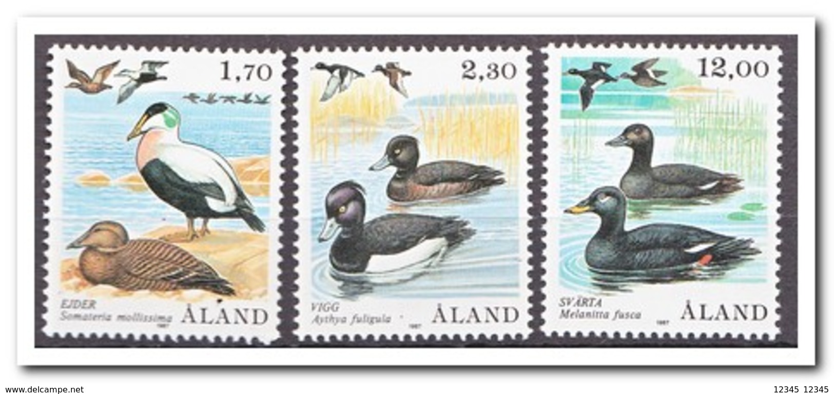 Aland 1987, Postfris MNH, Birds, Ducks - Aland