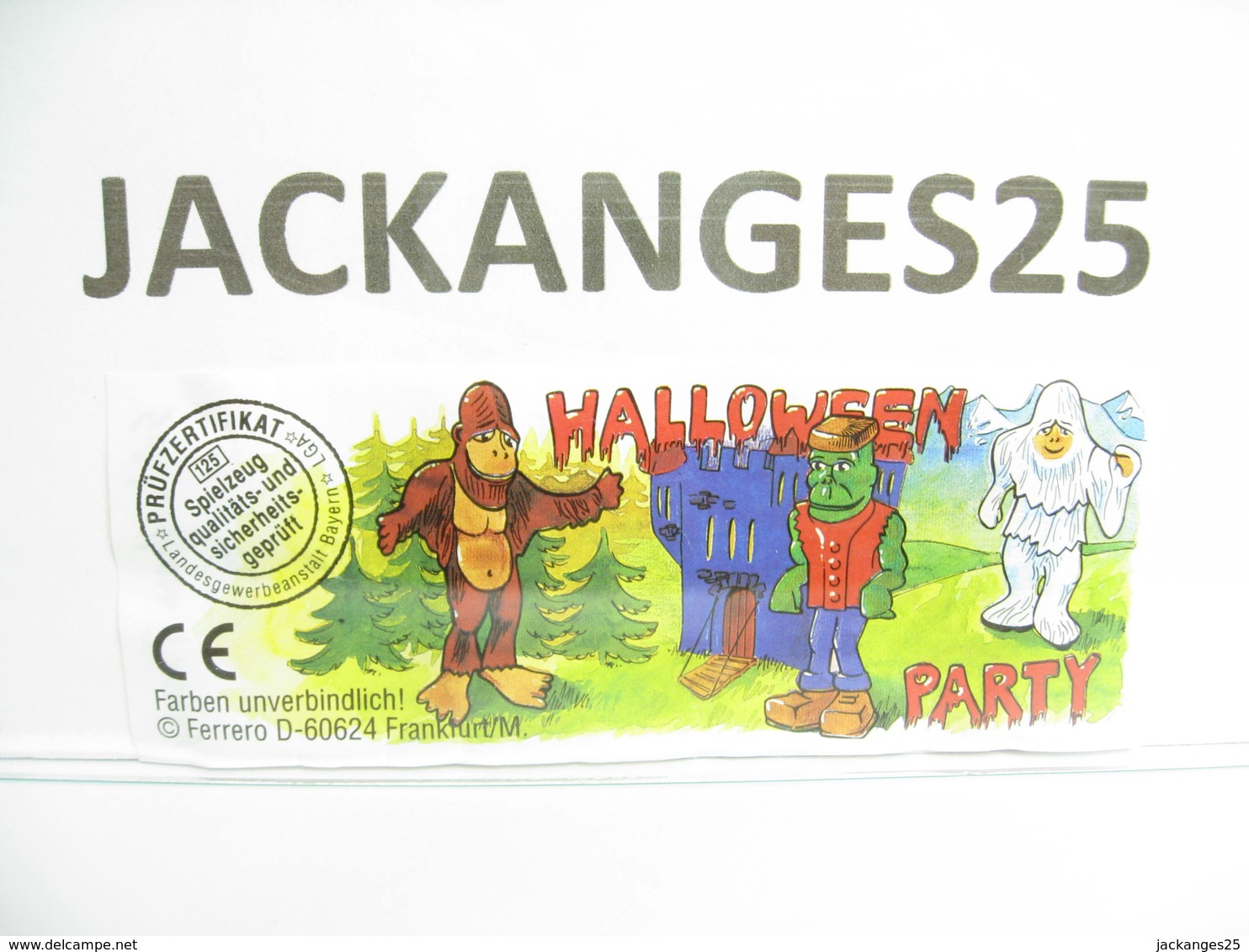 KINDER  ALLEMAND  618926 HALLOWEEN  2000 + BPZ - Inzetting