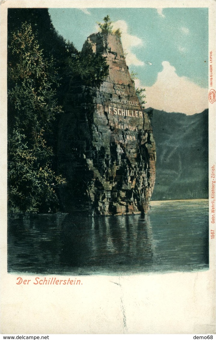 SCHILLERSTEIN   Suisse Schweiz Svizzera Belle CHROMOLITHO Ed Louis Glaser Leipzig - Autres & Non Classés