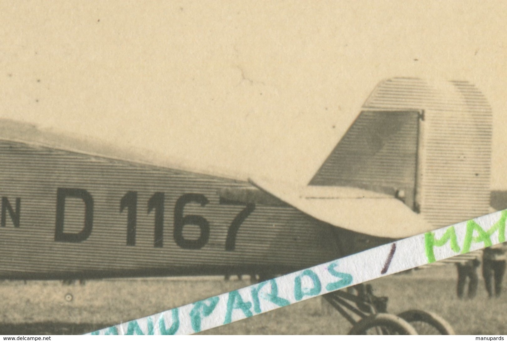 CARTE PHOTO / AVION / 1927 - 1928 / JUNKERS W 33 / D - 1167 / BREMEN / PRÉPARATIFS DE DÉPART