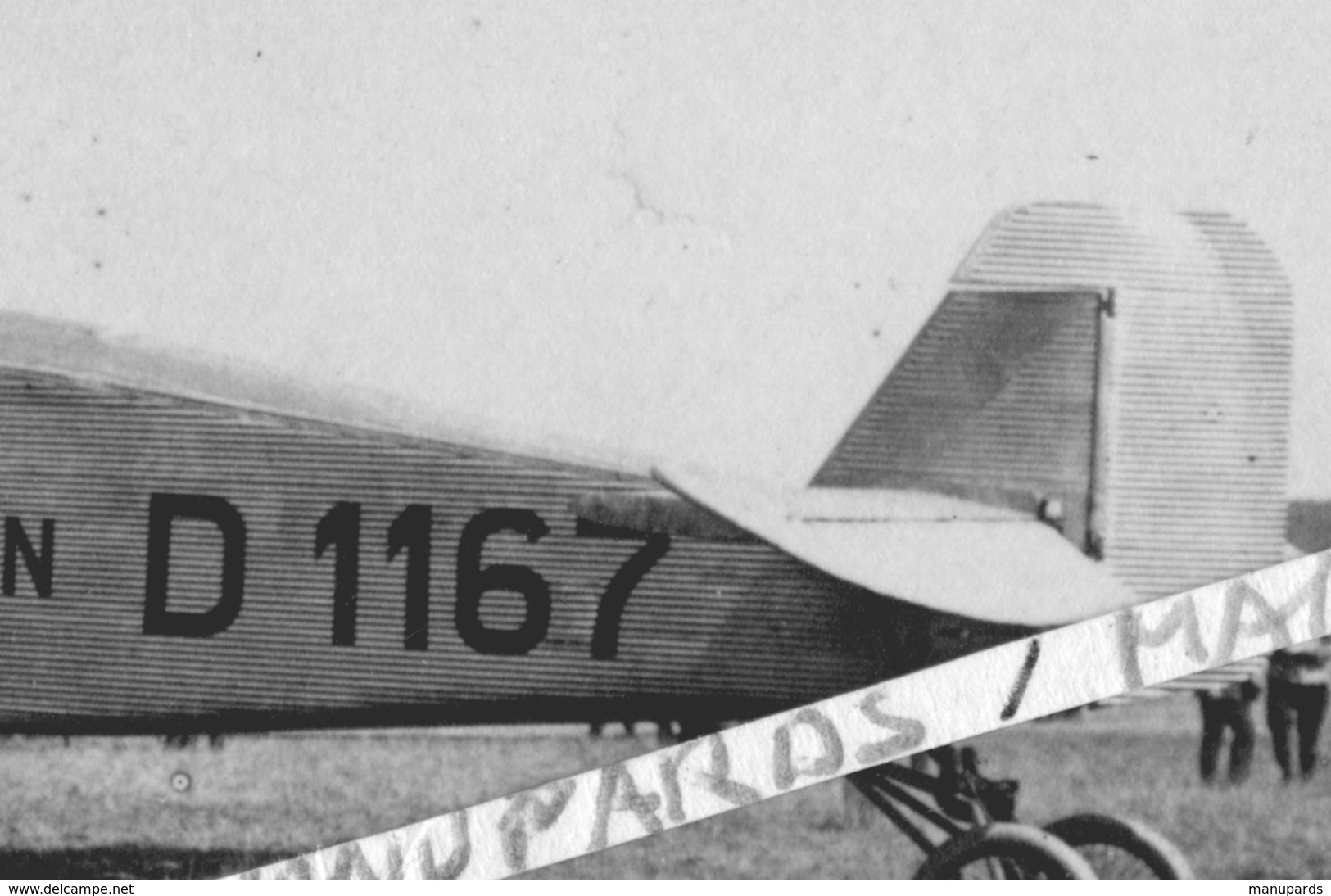 CARTE PHOTO / AVION / 1927 - 1928 / JUNKERS W 33 / D - 1167 / BREMEN / PRÉPARATIFS DE DÉPART