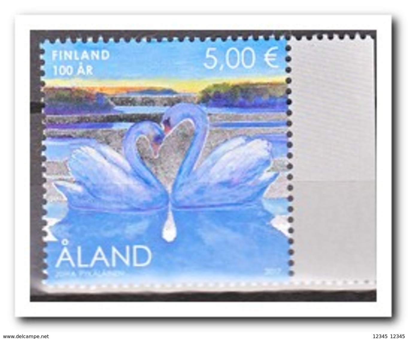 Aland 2017, Postfris MNH, Birds, Swans - Aland