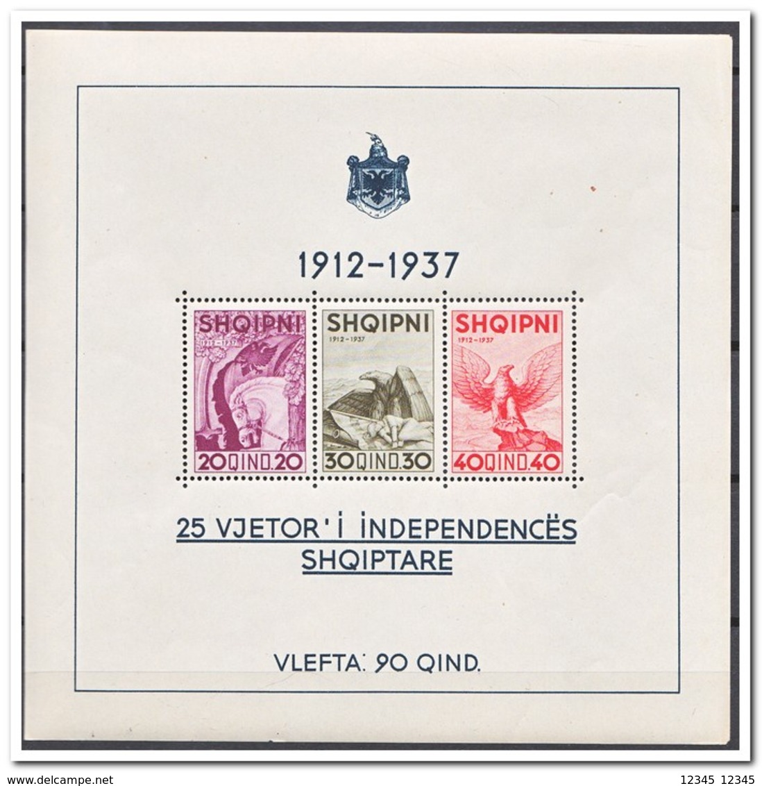 Albanië 1937, Postfris MNH, Birds - Albanië