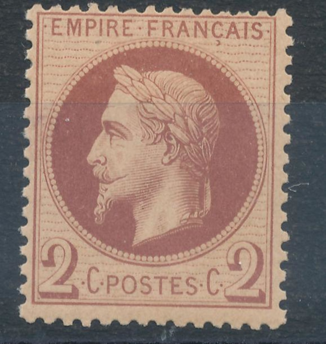 N°26 NEUF (**) - 1863-1870 Napoleon III Gelauwerd