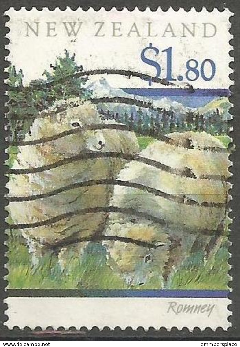 New Zealand - 1991 Romney Sheep $1.80 Used  SG 1594 - Used Stamps