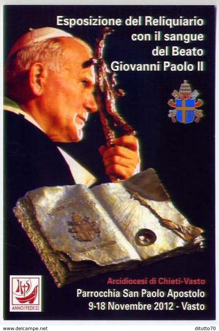 Santino - Papa Giovanni Paolo II -  Parrocchia San Paolo Apostolo - Vasto - E1 - Santini