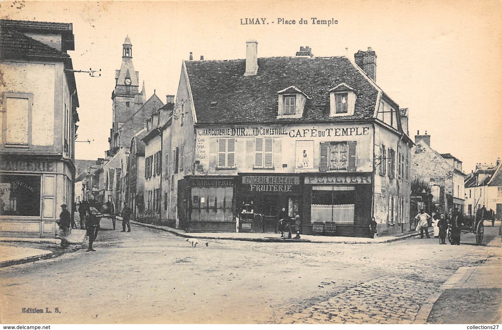 78-LIMAY- PLACE DU TEMPLE - Limay