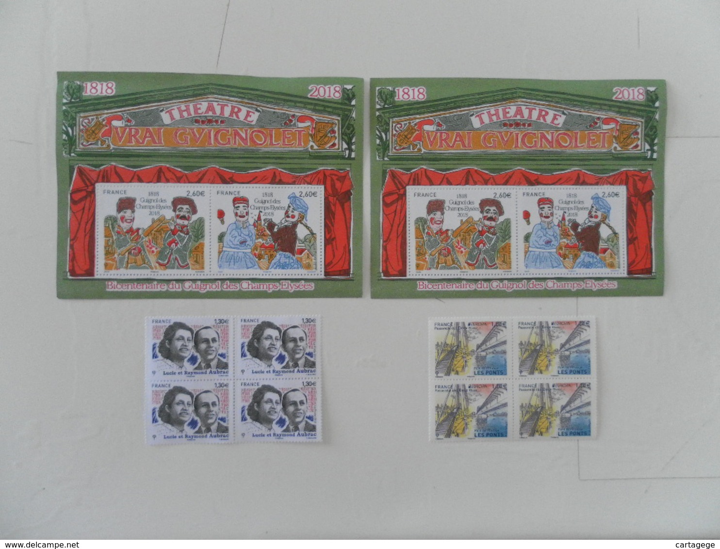 FRANCE  YT F5216 + 5218 + 5219 TIMBRES DE 2018** - Neufs