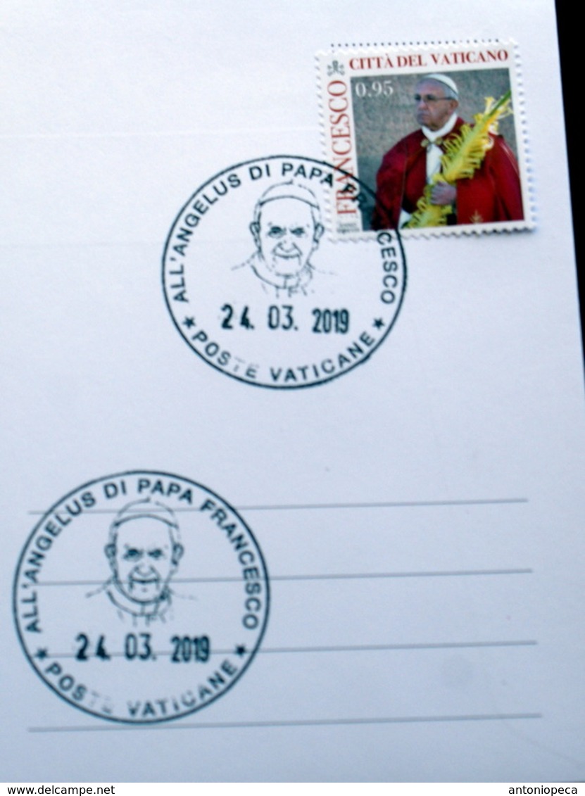 VATICAN 2019, PONTIFICATE OF POPE FRANCIS ,  FDC "ANGELUS" IN SAINT PETER SQUARE - Cartas & Documentos