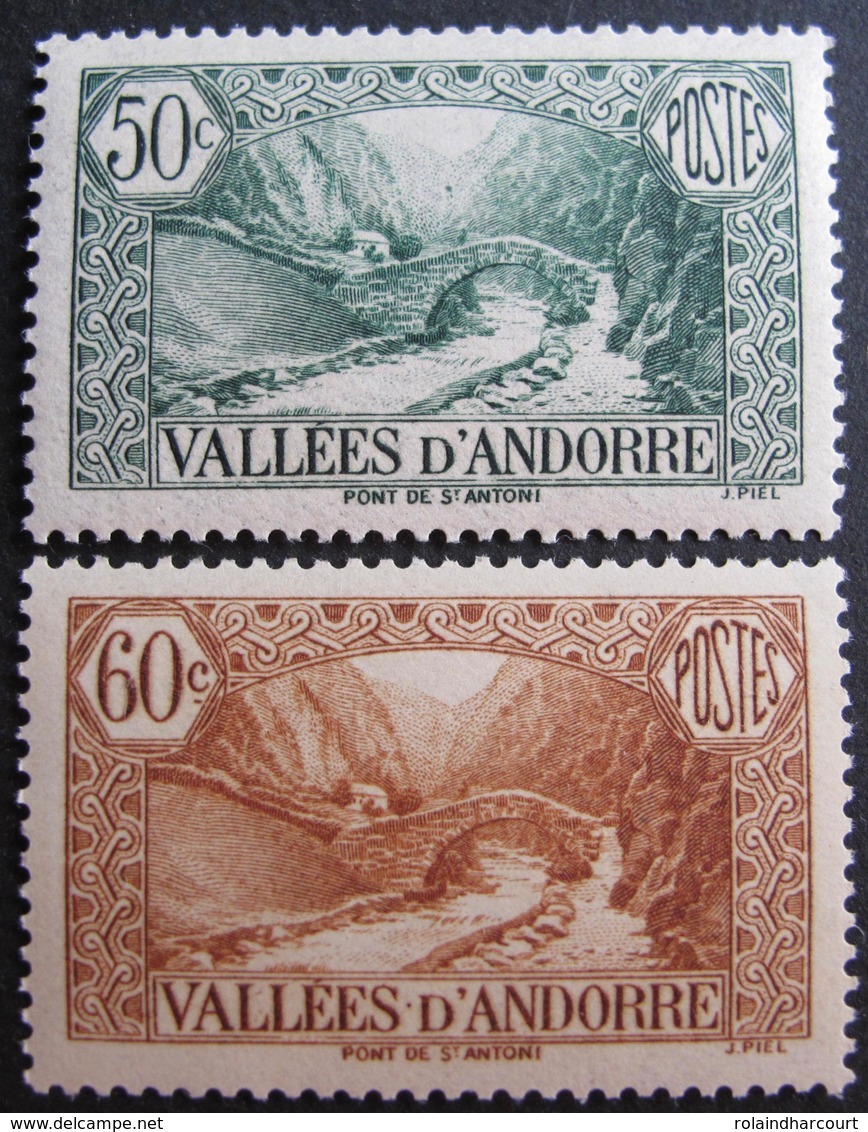 FD/2443 - 1937 - ANDORRE - N°65 + N°67 NEUFS** - LUXE - Neufs