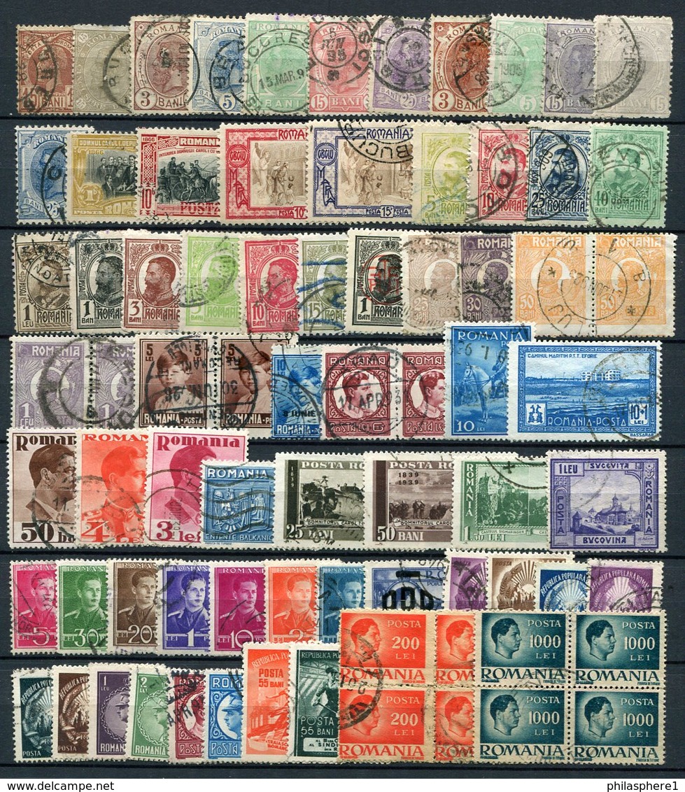Rumänien Kleine Sammlung - Lot       O  Used       (814) - Collections