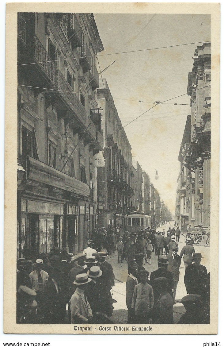 CARTE POSTALE ITALIE / TRAPANI CORSO VITTORIO EMANUELE - Trapani