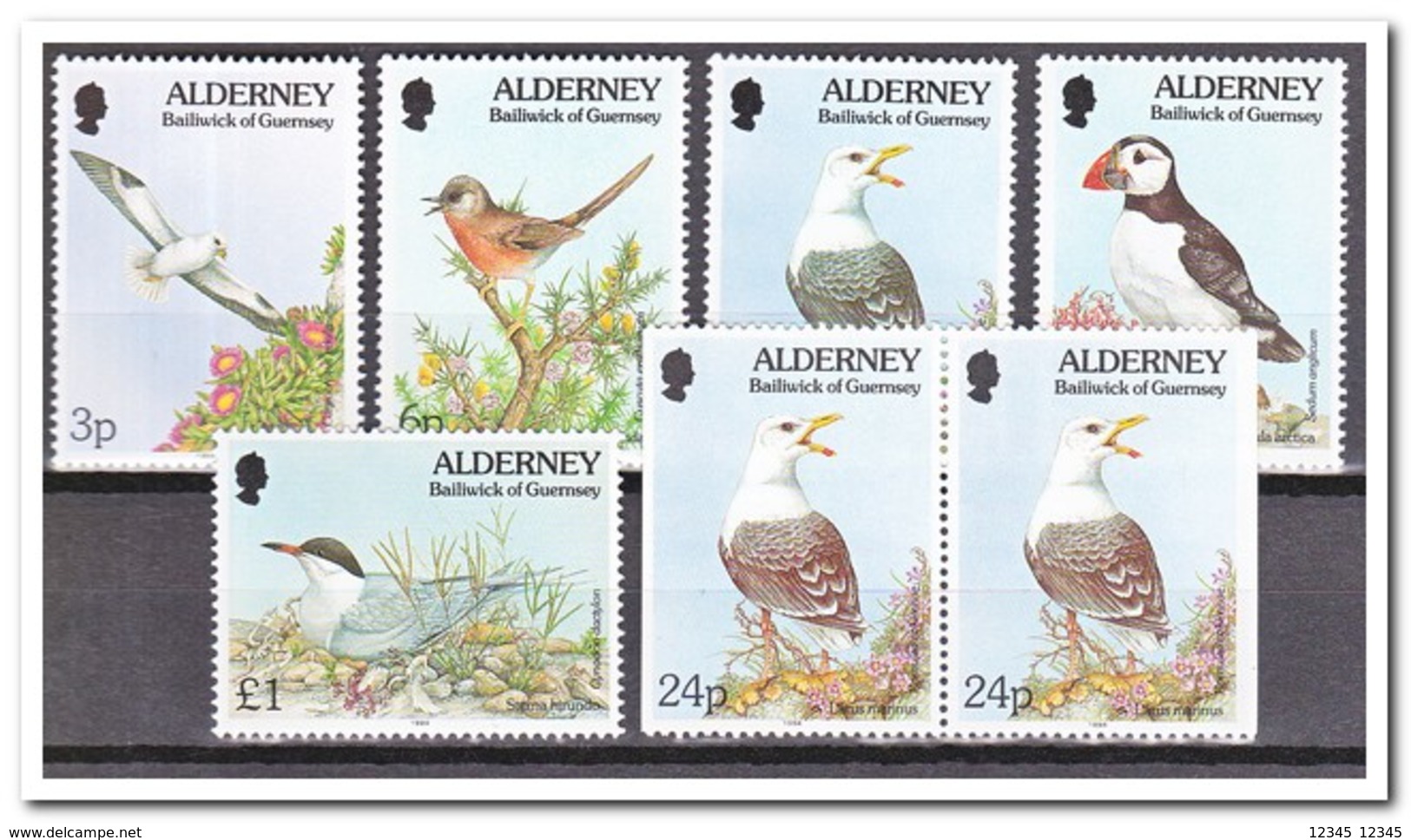 Alderney 1994, Postfris MNH, Birds Complete - Alderney