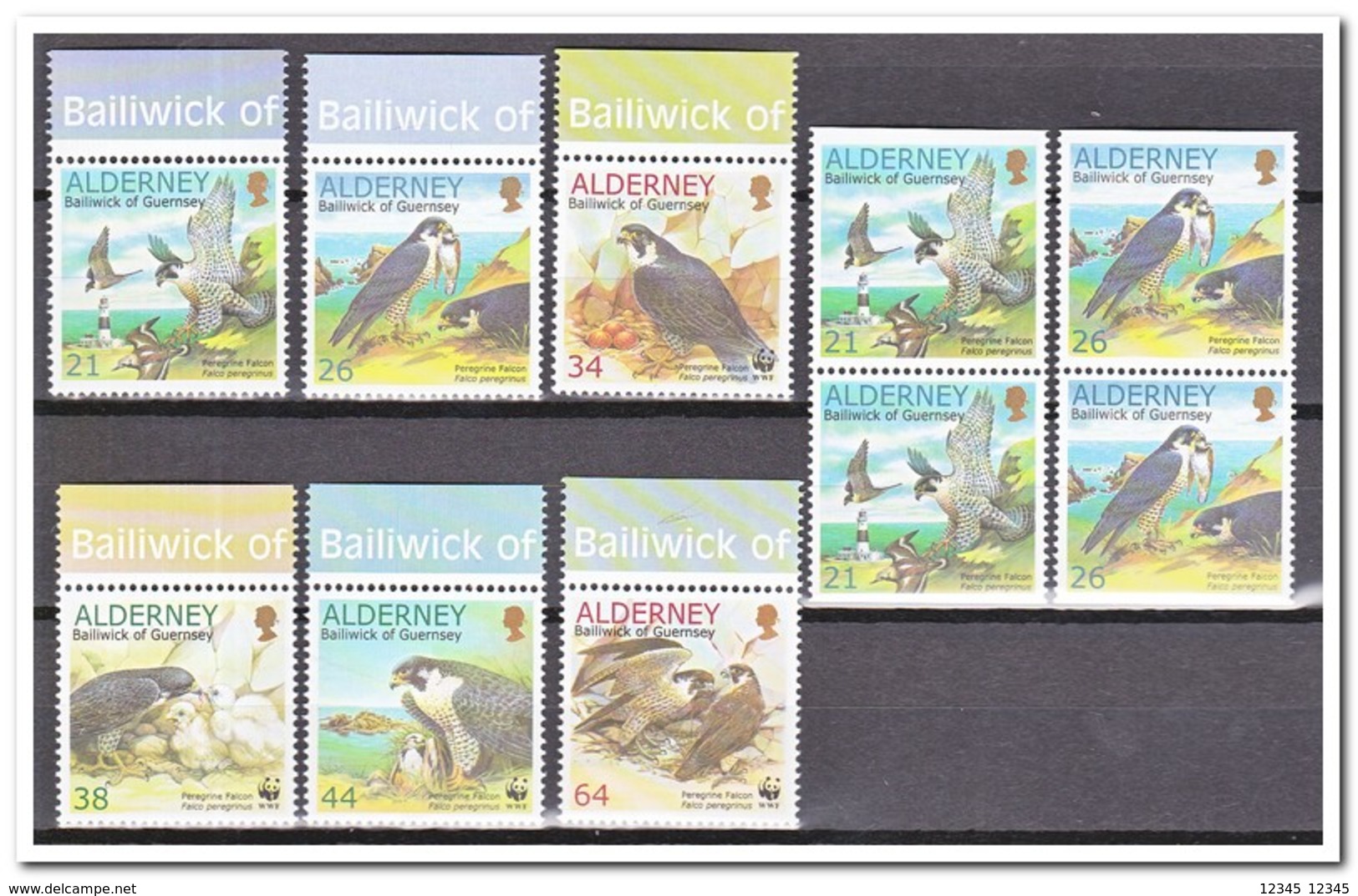 Alderney 2000, Postfris MNH, Birds Complete - Alderney