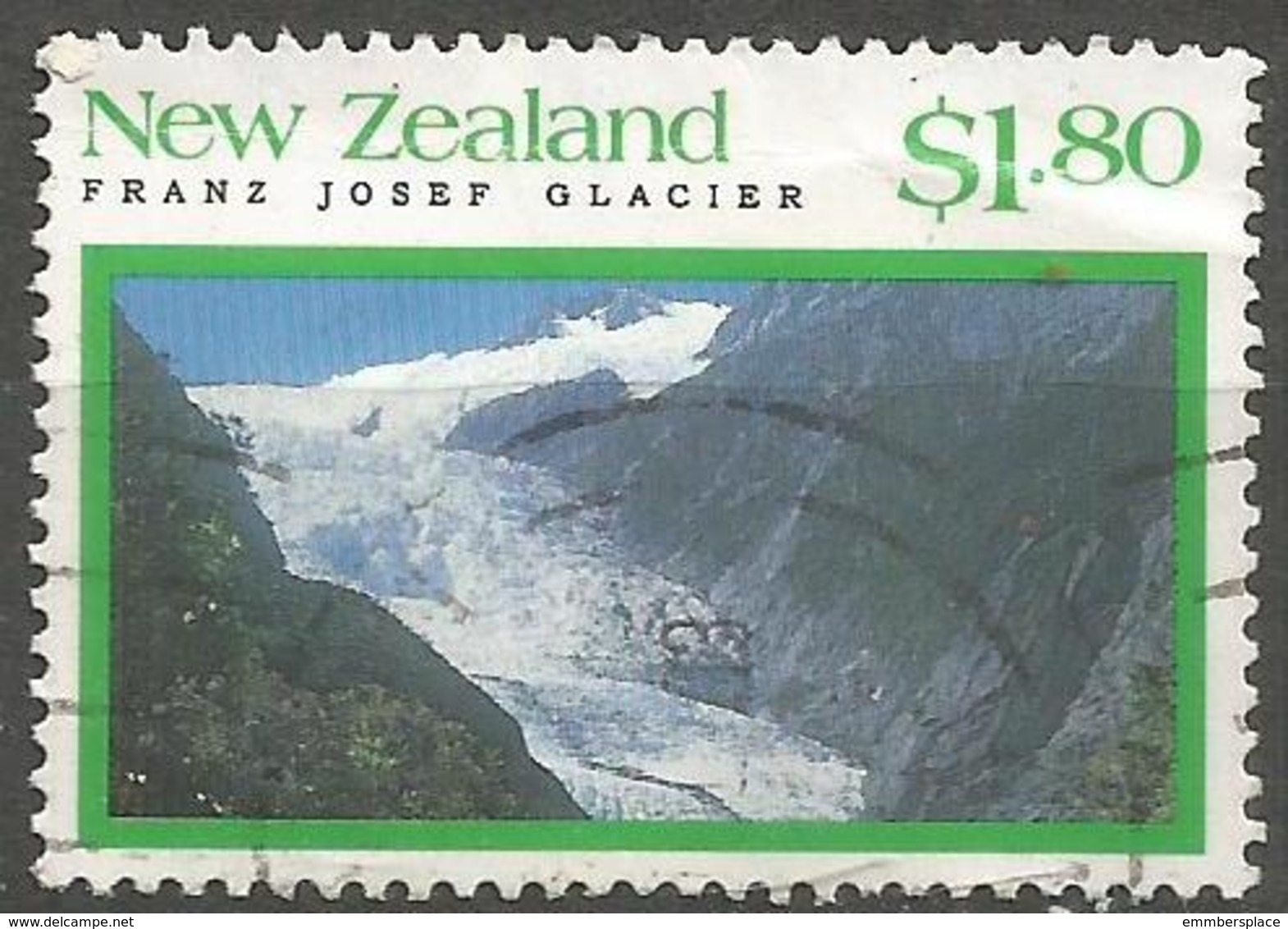 New Zealand - 1992 Franz Josef Glacier $1.80 Used  SG 1680 - Used Stamps