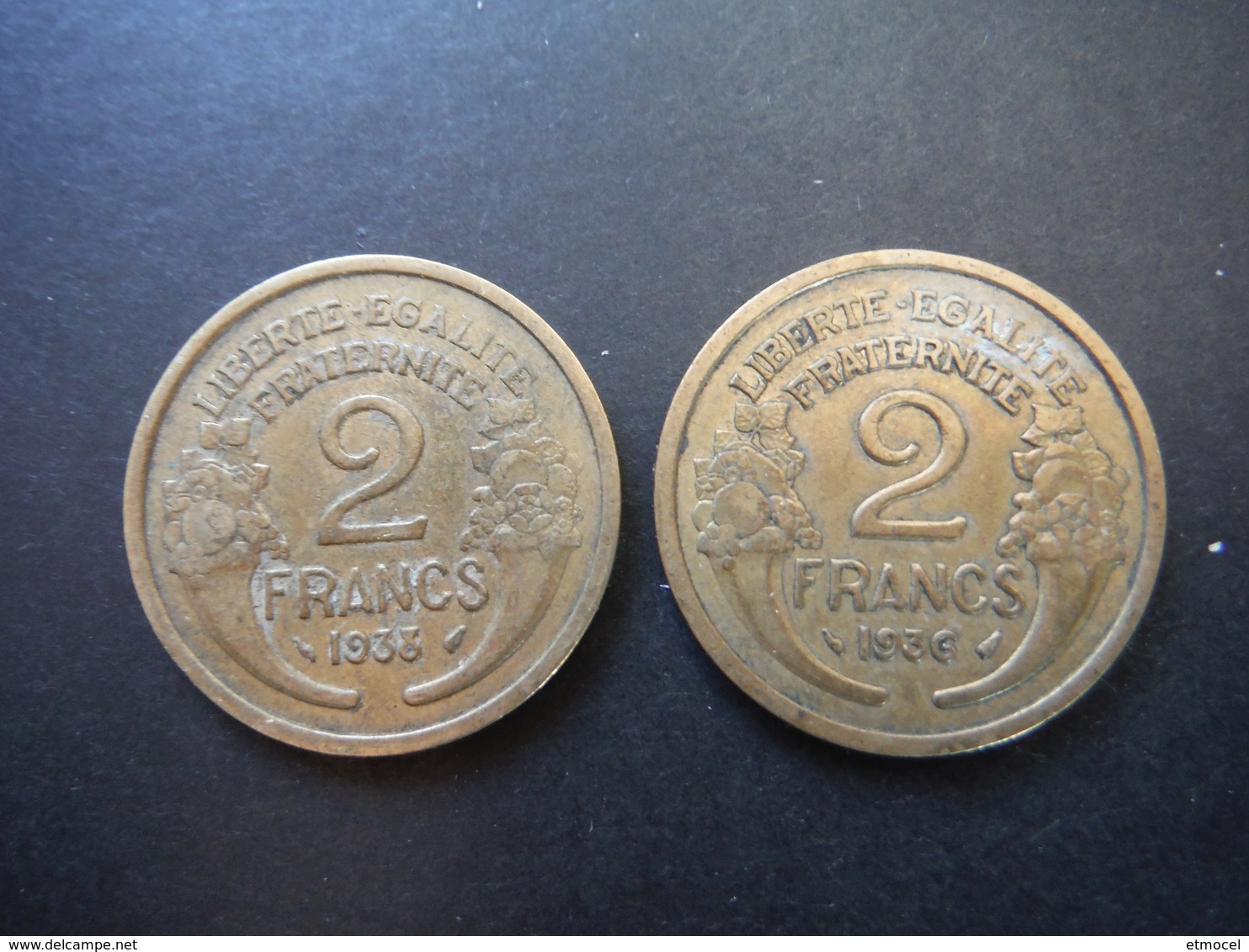 2x 2 Francs Morlon 1936 - 1938 - Autres & Non Classés