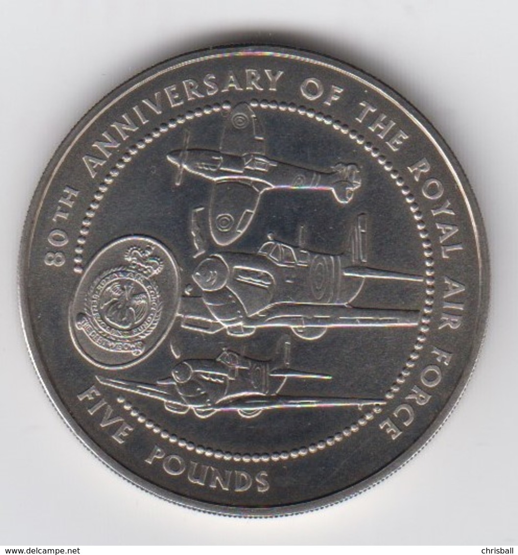 Guernsey 1998 RAF 80th Anniv. £5 Encapsulated - Guernsey