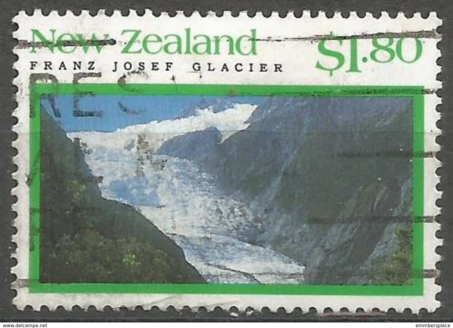 New Zealand - 1992 Franz Josef Glacier $1.80 Used  SG 1680 - Used Stamps