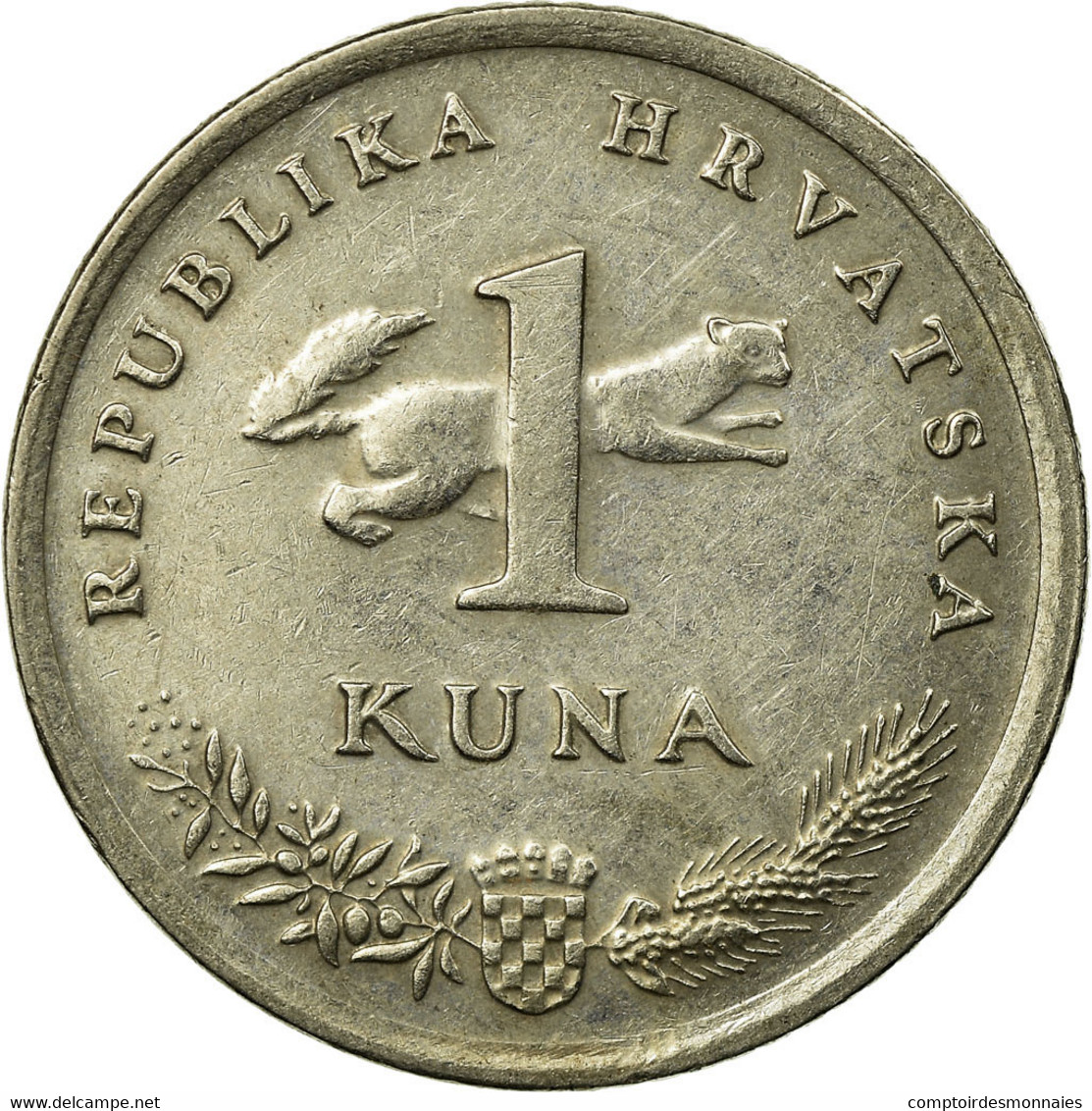 Monnaie, Croatie, Kuna, 1993, TTB, Copper-Nickel-Zinc, KM:9.1 - Croatie