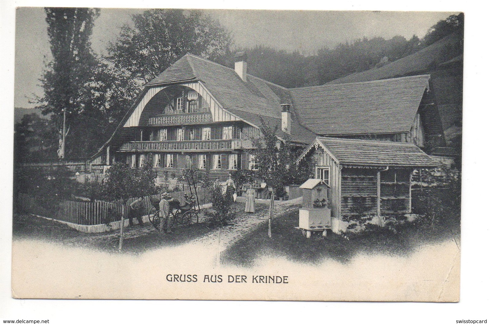 RINGOLDSWIL Gruss Aus Der Krinde Animée Gel. 1917 V. Thun N. Zürich - Autres & Non Classés