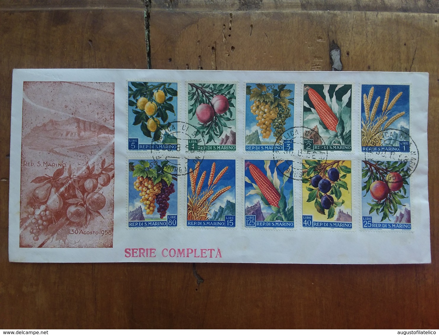 SAN MARINO - Frutta E Prodotti Agricoli + Spese Postali - FDC