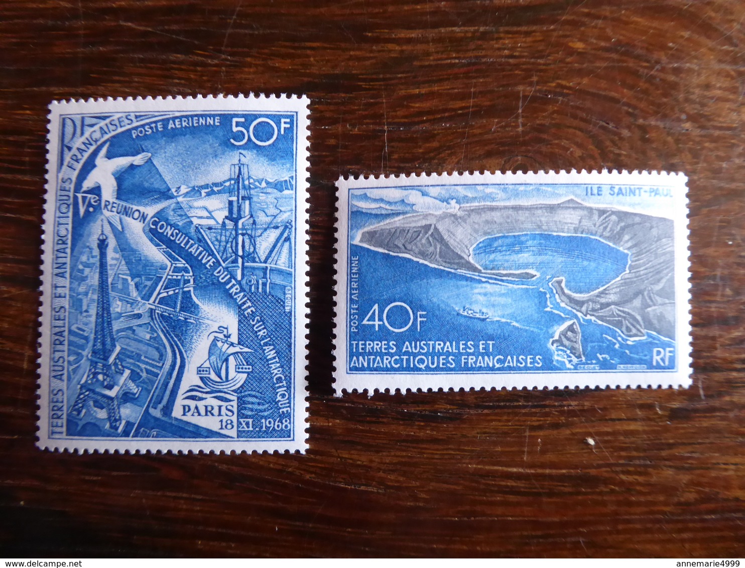 TAAF Terres Australes Et Antarctique Française  N° 17 Et 18 Neufs Sans Charnière MNH Cote 127 € - Airmail