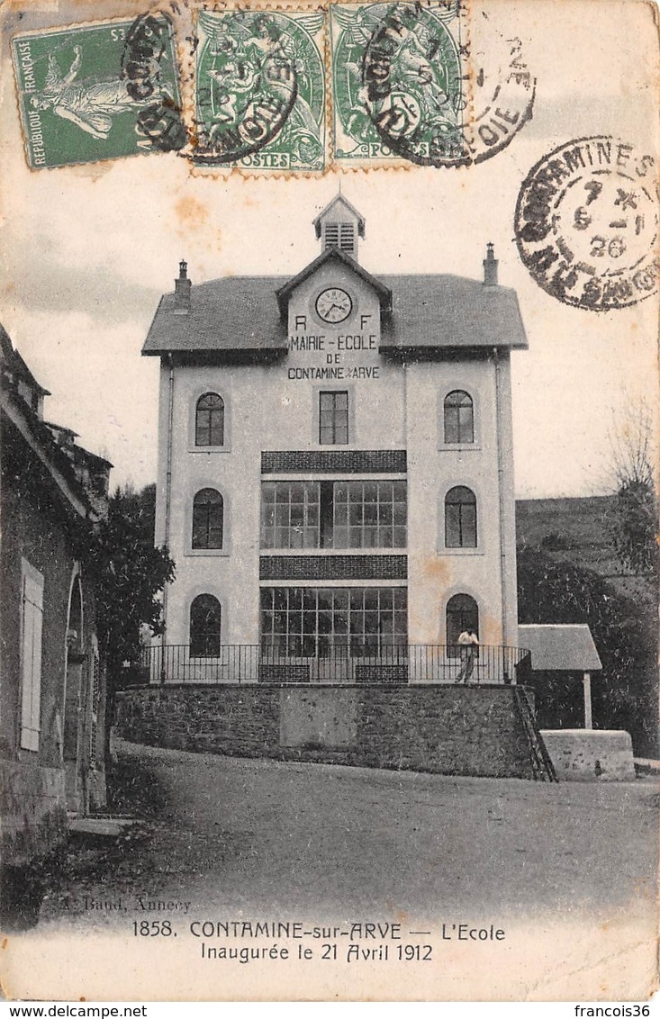 Contamine Sur Arve (74) - L'Ecole Inaugurée Le 21 Avril 1912 - Contamine-sur-Arve