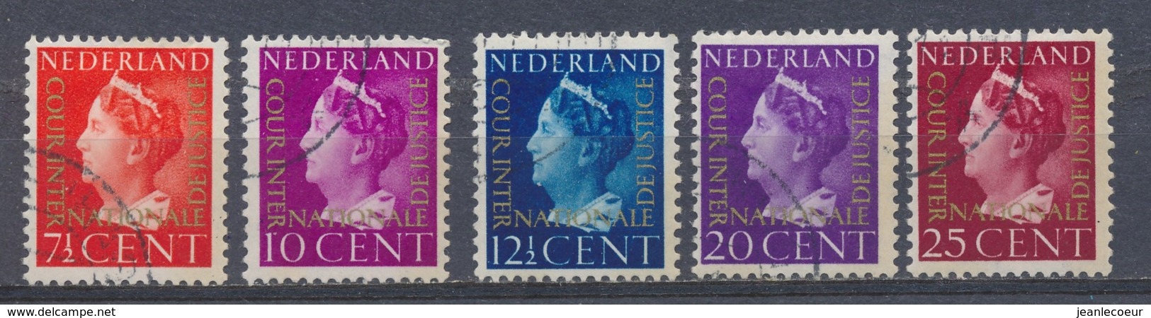 Nederland/Netherlands/Pays Bas/Niederlande/Paesi Bassi 1947 Mi: DM20-24 Yt: TS19-23 Nvph: D20-27 (Gebr/used/obl/o)(4319) - Dienstzegels