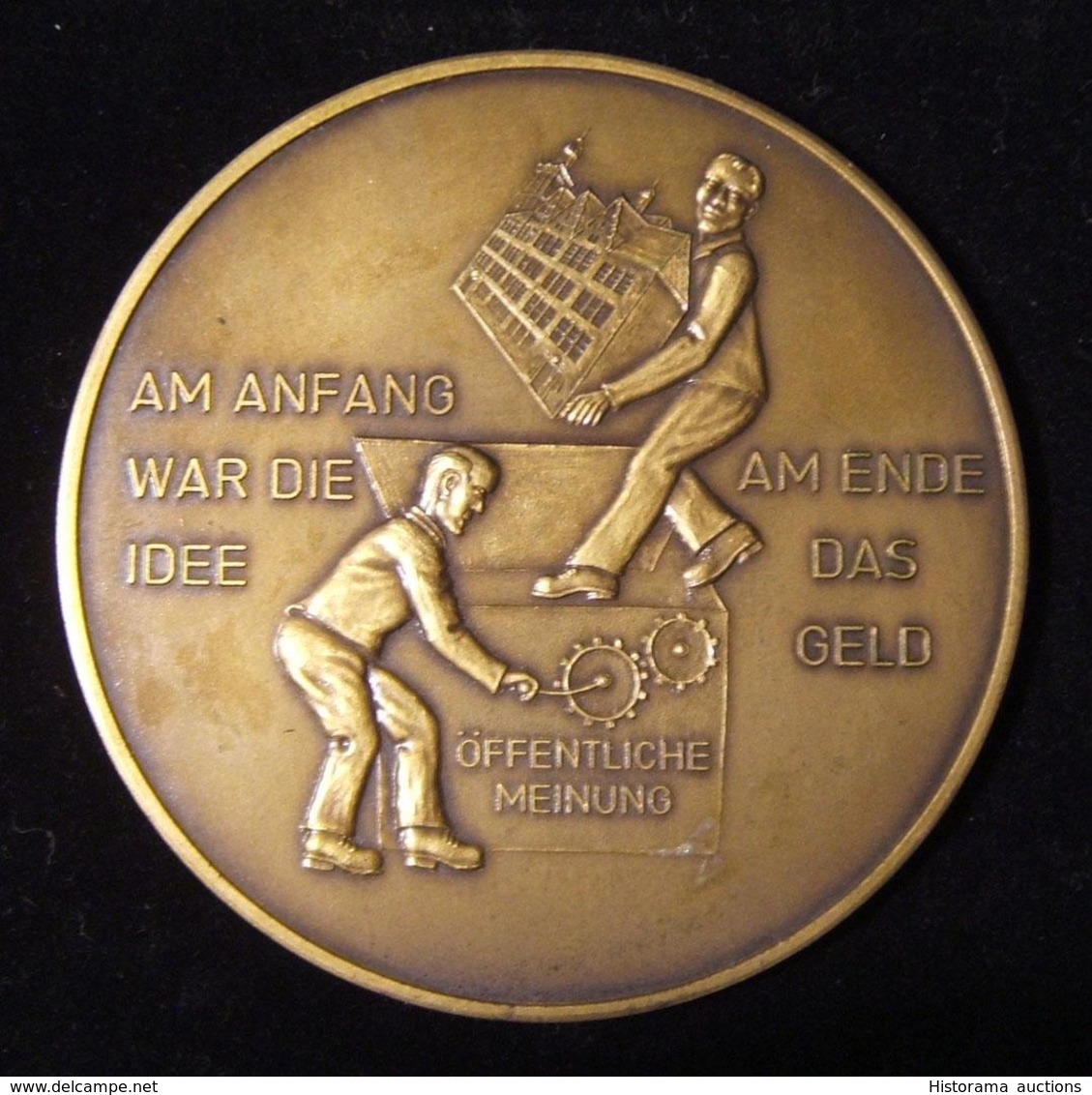 Germany Judaica Protest Medal For Des Philanthropins School Of Frankfurt, 1979 - Autres & Non Classés