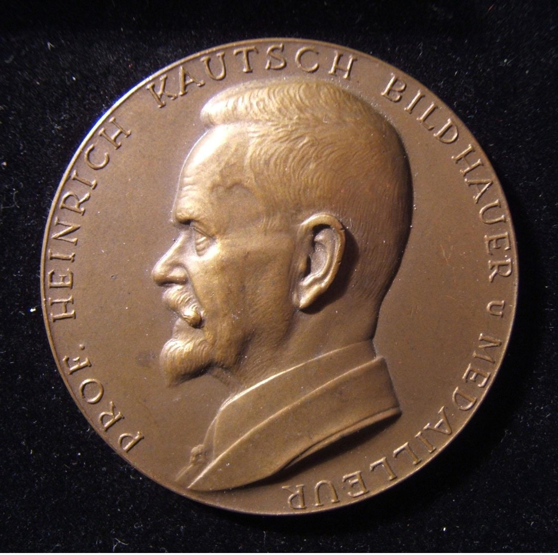 Austrian Art Deco Style Heinrich Kautsch Semi-Judaic Medal By Arnold Hartig 1929 - Autres & Non Classés