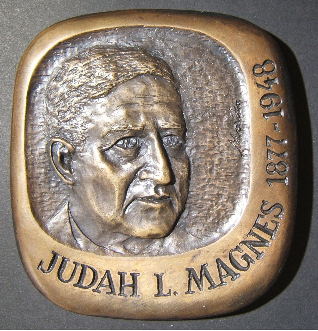 American Judah Magnes/Museum Judaica Medal By Jewish Medallist Marika Somogyi - Autres & Non Classés