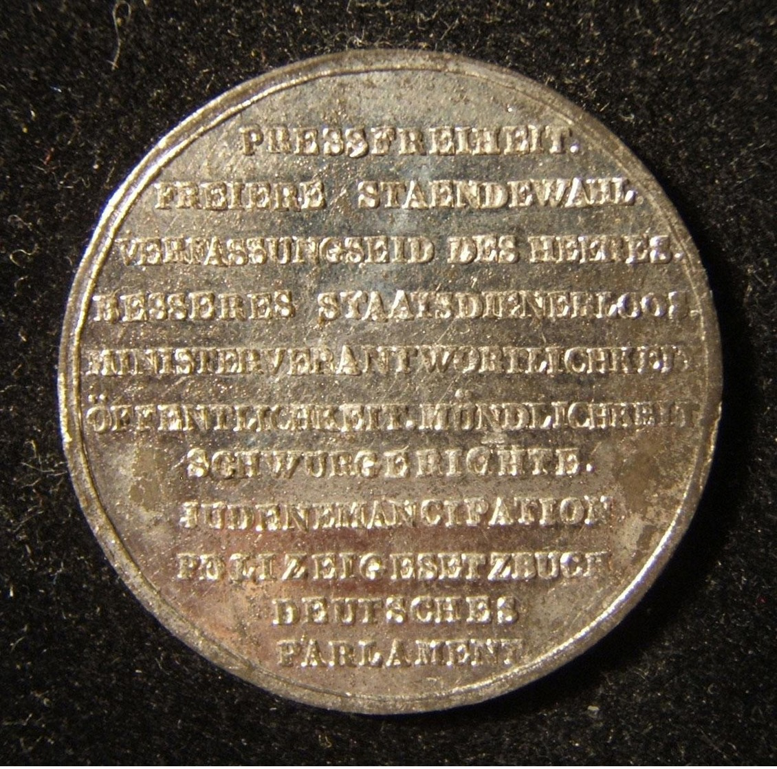 German-Bavarian '48-ers' Token Of 1848 Revolution References Jewish Emancipation - Other & Unclassified