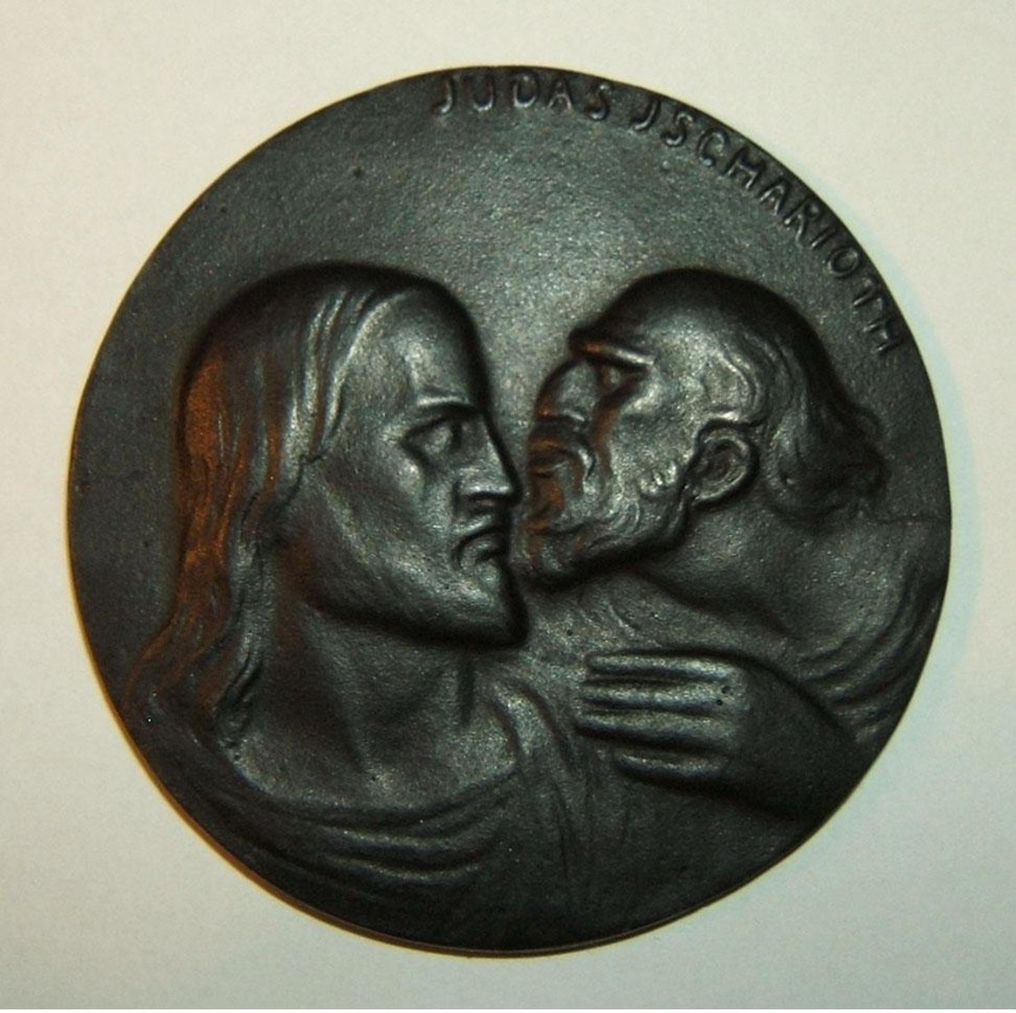 Austrian WWI Era Anti-Semitic/Italian Judas Iscariot/Jesus Judaica Medal C.1915 - Autres & Non Classés