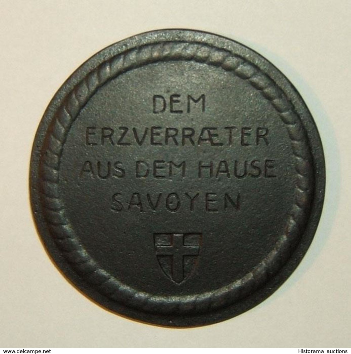 Austrian WWI Era Anti-Semitic/Italian Judas Iscariot/Jesus Judaica Medal C.1915 - Autres & Non Classés